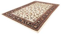 Morgenland Wollteppich Kaschmar Blumenmuster Beige 281 x 204 cm, rechteckig, 1 mm Höhe, Unikat mit Zertifikat