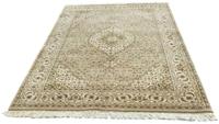 Morgenland Wollteppich Bidjar Stark Gemustert Beige 205 x 140 cm, rechteckig, 1,5 mm Höhe, Handgeknüpft