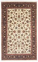 Morgenland Wollteppich Kaschmar Medaillon Beige 322 x 198 cm, rechteckig, 1 mm Höhe, Unikat mit Zertifikat