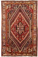 Morgenland Wollteppich Shiraz Medaillon 253 x 160 cm, rechteckig, 0,1 mm Höhe, Unikat mit Zertifikat
