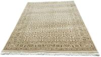 Morgenland Wollteppich Bidjar Stark Gemustert Beige 205 x 142 cm, rechteckig, 1,5 mm Höhe, Handgeknüpft