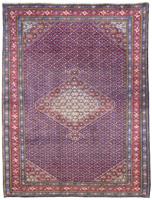 Morgenland Wollteppich Ardebil Medaillon Blu 271 x 204 cm, rechteckig, 1 mm Höhe, Unikat mit Zertifikat