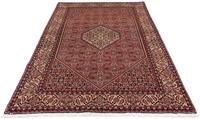 Morgenland Wollteppich Bidjar - Zanjan Medaillon Rosso chiaro 240 x 140 cm, rechteckig, 1,5 mm Höhe, Unikat mit Zertifikat