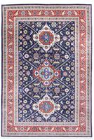 Morgenland Wollteppich Ardebil Medaillon Blu scuro 290 x 196 cm, rechteckig, 1 mm Höhe, Unikat mit Zertifikat