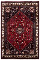 Morgenland Wollteppich Abadeh Medaillon Blu scuro 149 x 98 cm, rechteckig, 1 mm Höhe, Handgeknüpft