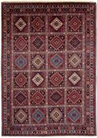 Morgenland Wollteppich Yalameh Figurativ Blu scuro 160 x 103 cm, rechteckig, 1 mm Höhe, Handgeknüpft