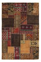 Morgenland Wollteppich Patchwork Patchwork 256 x 172 cm, rechteckig, 0,8 mm Höhe, Handgeknüpft