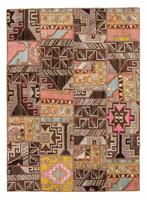 Morgenland Wollteppich Patchwork Patchwork 239 x 169 cm, rechteckig, 0,5 mm Höhe, Kurzflor