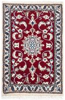 Morgenland Wollteppich Moud Medaillon Blu scuro 283 x 203 cm, rechteckig, 1 mm Höhe, Unikat mit Zertifikat