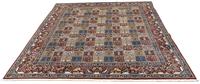 Morgenland Wollteppich Turkaman Durchgemustert Rosso scuro 368 x 248 cm, rechteckig, 0,6 mm Höhe, Unikat mit Zertifikat