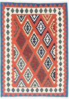 Morgenland Wollteppich Gabbeh Streifen Beige 278 x 212 cm, rechteckig, 2 mm Höhe, Unikat mit Zertifikat