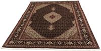 Morgenland Wollteppich Täbriz - 50 Raj Blumenmuster Beige 90 x 60 cm, rechteckig, 6 mm Höhe, Handgeknüpft