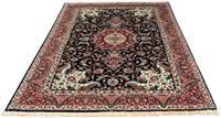 Morgenland Wollteppich Täbriz - 60 Raj Medaillon 202 x 147 cm, rechteckig, 1 mm Höhe, Unikat mit Zertifikat