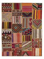 Morgenland Wollteppich Patchwork Patchwork 240 x 170 cm, rechteckig, 0,5 mm Höhe, Kurzflor