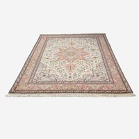 Morgenland Wollteppich Täbriz - 50 Raj Medaillon 218 x 152 cm, rechteckig, 0,9 mm Höhe, Unikat mit Zertifikat