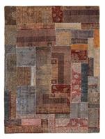 Morgenland Wollteppich Patchwork Patchwork 272 x 181 cm, rechteckig, 0,8 mm Höhe, Handgeknüpft