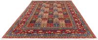 Morgenland Wollteppich Moud Felder Rosso 290 x 199 cm, rechteckig, 1 mm Höhe, Unikat mit Zertifikat