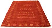 Morgenland Wollteppich Gabbeh Minimal Rosso 240 x 168 cm, rechteckig, 1,8 mm Höhe, Unikat mit Zertifikat