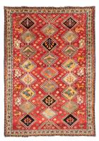 Morgenland Wollteppich Shiraz Nomadisch Rosso 289 x 205 cm, rechteckig, 1 mm Höhe, Unikat mit Zertifikat