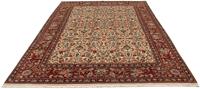 Morgenland Wollteppich Golpayegan Blumenmuster Beige 290 x 200 cm, rechteckig, 1 mm Höhe, Unikat mit Zertifikat