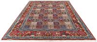 Morgenland Wollteppich Moud Felder Rosso 298 x 194 cm, rechteckig, 1 mm Höhe, Unikat mit Zertifikat