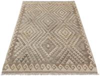 Morgenland Wollteppich Abstrakt Multicolore 180 x 125 cm, rechteckig, 0,5 mm Höhe, Kurzflor