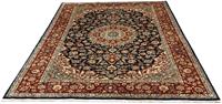 Morgenland Wollteppich Maschad Blumenmuster Beige 295 x 197 cm, rechteckig, 1 mm Höhe, Unikat mit Zertifikat