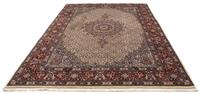 Morgenland Wollteppich Moud Medaillon Beige 308 x 205 cm, rechteckig, 1 mm Höhe, Unikat mit Zertifikat