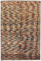 Morgenland Wollteppich Streifen Multicolore 172 x 115 cm, rechteckig, 0,8 mm Höhe, Handgeknüpft