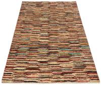 Morgenland Wollteppich Streifen Multicolore 172 x 116 cm, rechteckig, 0,8 mm Höhe, Handgeknüpft