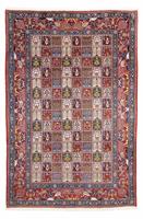 Morgenland Wollteppich Moud Medaillon Beige 298 x 196 cm, rechteckig, 1 mm Höhe, Unikat mit Zertifikat