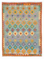 Morgenland Wollteppich Kelim Fars Felder 319 x 205 cm, rechteckig, 0,4 mm Höhe, Wendeteppich
