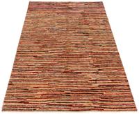 Morgenland Wollteppich Streifen Multicolore 173 x 116 cm, rechteckig, 0,8 mm Höhe, Handgeknüpft