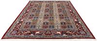 Morgenland Wollteppich Moud Felder Beige 300 x 195 cm, rechteckig, 1 mm Höhe, Unikat mit Zertifikat