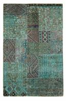 Morgenland Wollteppich Patchwork Patchwork 240 x 149 cm, rechteckig, 0,8 mm Höhe, Handgeknüpft