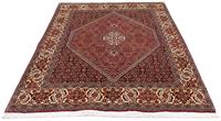 Morgenland Wollteppich Bidjar - Zanjan Medaillon Rosso 203 x 139 cm, rechteckig, 1,5 mm Höhe, Unikat mit Zertifikat