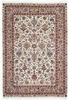 Morgenland Wollteppich Kaschmar Blumenmuster Beige 288 x 205 cm, rechteckig, 1 mm Höhe, Unikat mit Zertifikat