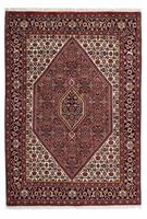 Morgenland Wollteppich Bidjar - Zanjan Medaillon Rosso 202 x 140 cm, rechteckig, 1,5 mm Höhe, Unikat mit Zertifikat