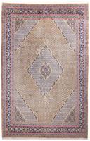 Morgenland Wollteppich Ardebil Medaillon Marrone chiaro 322 x 200 cm, rechteckig, 1 mm Höhe, Unikat mit Zertifikat
