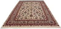 Morgenland Wollteppich Kaschmar Blumenmuster Beige 327 x 204 cm, rechteckig, 1 mm Höhe, Unikat mit Zertifikat