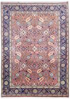 Morgenland Wollteppich Sarough Durchgemustert Rosso chiaro 297 x 213 cm, rechteckig, 1 mm Höhe, Unikat mit Zertifikat