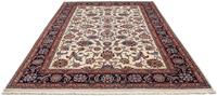 Morgenland Wollteppich Maschad Blumenmuster Beige 295 x 200 cm, rechteckig, 1 mm Höhe, Unikat mit Zertifikat