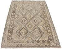 Morgenland Wollteppich Abstrakt Multicolore 183 x 129 cm, rechteckig, 0,5 mm Höhe, Kurzflor