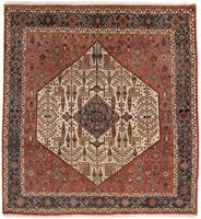 Morgenland Wollteppich Keshan Medaillon Beige 230 x 137 cm, rechteckig, 1 mm Höhe, Unikat mit Zertifikat