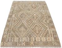 Morgenland Wollteppich Abstrakt Multicolore 181 x 132 cm, rechteckig, 0,5 mm Höhe, Kurzflor