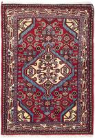 Morgenland Wollteppich Hosseinabad Medaillon Beige 125 x 72 cm, rechteckig, 1 mm Höhe, Handgeknüpft