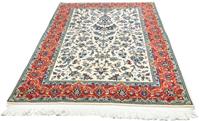 Morgenland Wollteppich Täbriz Stark Gemustert Beige 215 x 141 cm, rechteckig, 1 mm Höhe, Unikat mit Zertifikat