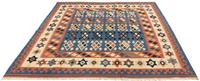 Morgenland Wollteppich Kelim Fars Durchgemustert 189 x 119 cm, rechteckig, 0,4 mm Höhe, Wendeteppich