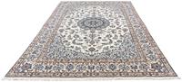 Morgenland Wollteppich Nain 9la Medaillon Beige 300 x 198 cm, rechteckig, 0,6 mm Höhe, Unikat mit Zertifikat
