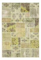 Morgenland Wollteppich Patchwork Patchwork 241 x 151 cm, rechteckig, 0,8 mm Höhe, Handgeknüpft